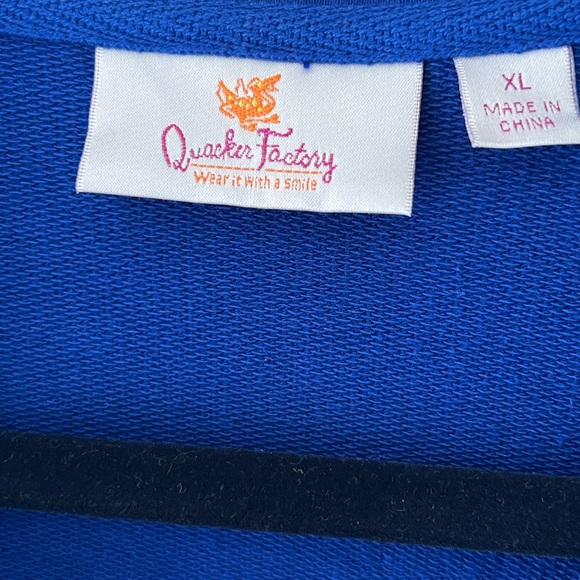 Quacker Factory Size XL Rhinestones Grommets gold trim jacket EUC - Picture 8 of 10